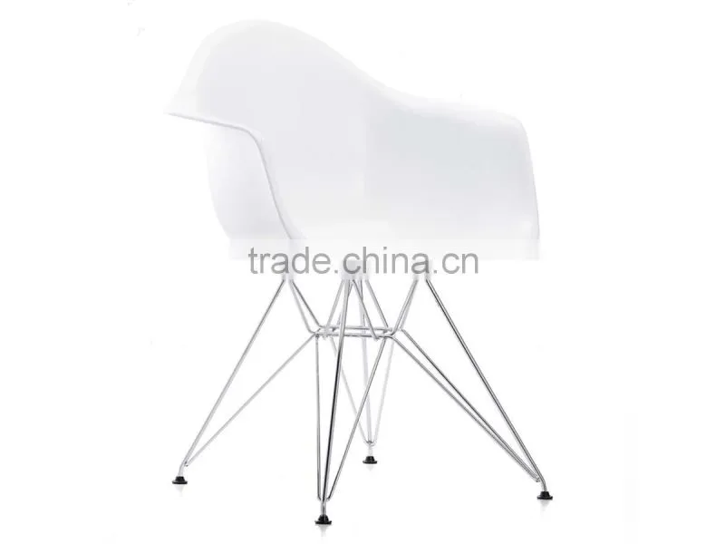 DAR Series pp plastic stainless steel leg cafe chairs