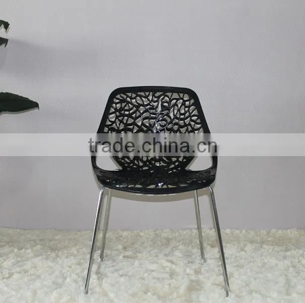 Replica wholesale steel frame plastic tree chair Birch Sapling accent/Dining chair wholesale Stencil Dining Side Chair
