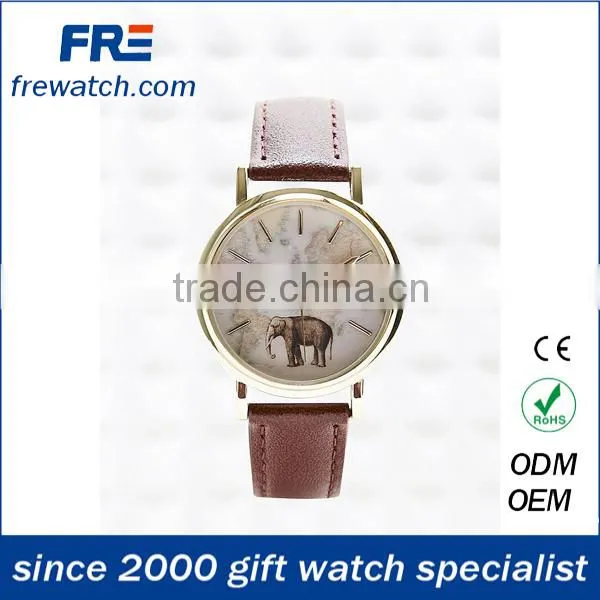 new promotional pu leather wrist watch for women cheap fashion womens watch
