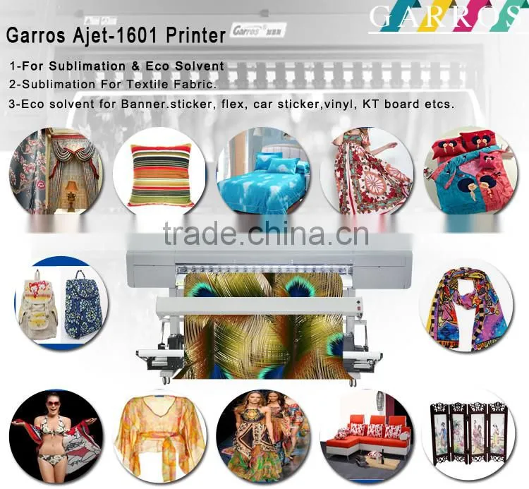 Garros Ajet 1.6m printing width flex banner eco solvent printer