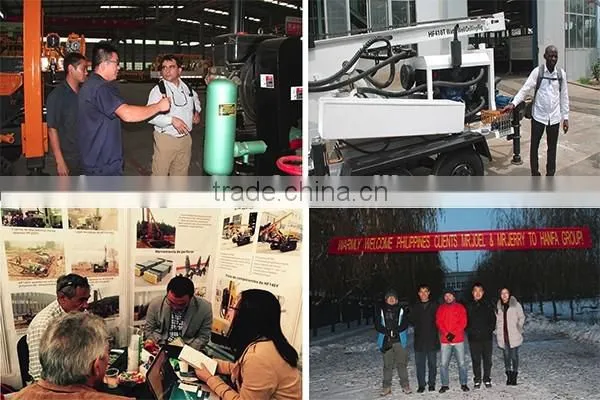 hot selling ! HF130Y small screw drilling rig for solar photovoltaic pile
