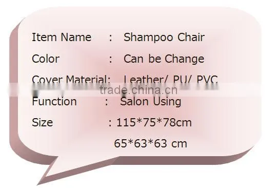 Morden and Fancy Fiber Glass Hairdressing Shampoo Basin Black or White Plastic Shampoo Chair