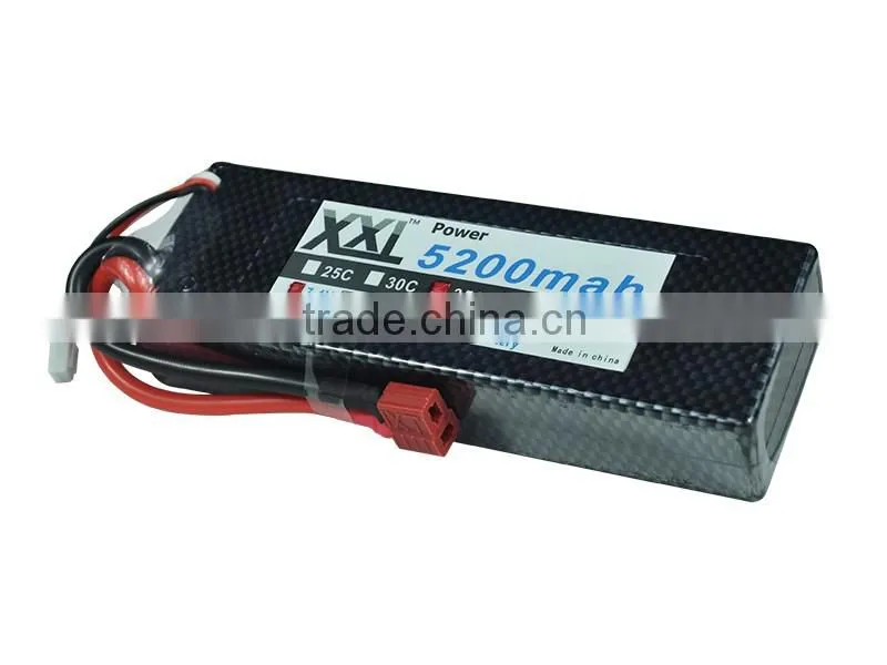 Rechargeable Battery for RC Toys 5200mah 7.4v 2s Lipo Battery