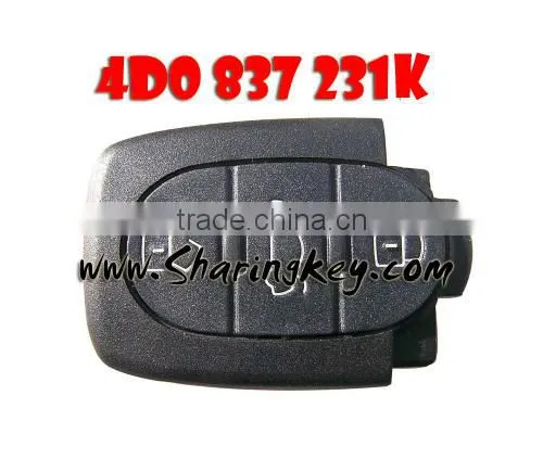 High quality 3 Button Remote Control(4D0837231K 433MHZ) for Aud