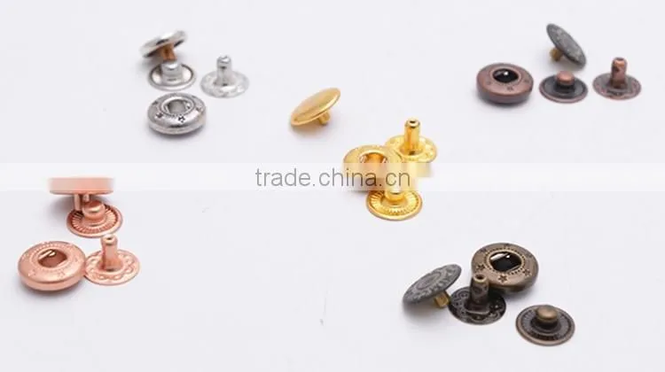China Button Factory Type Jacket Fabric Covered Snap Buttons