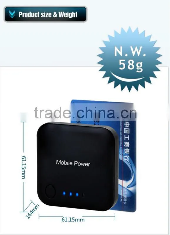 Square Keychain 5v 1800mAh shenzhen power bank with CE&RoHs for smartphones ,MP004