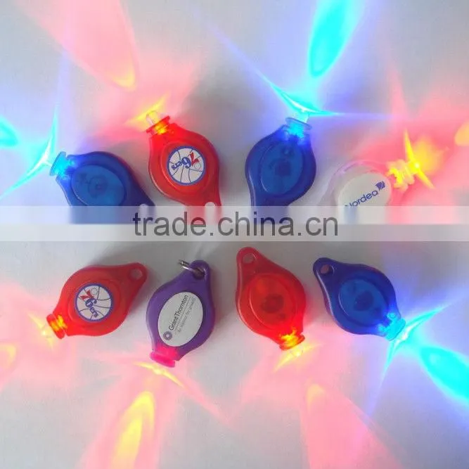plastic battery led mini bicycle flashlight with high quality for promotion gifts