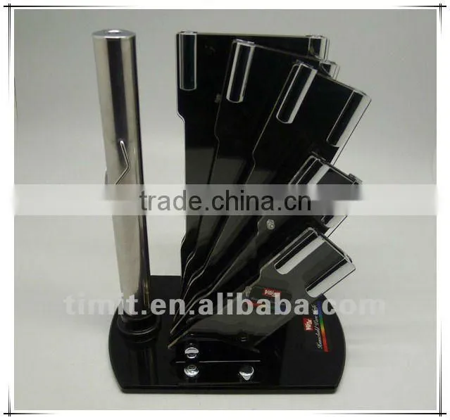 8pcs stainless steel solid handle good quality kitchen knife