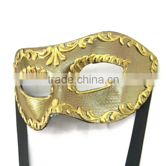 Custume Carnival Accessories HT-HF013 Plastic Half Face Party Eye Mask and Clear Plastic Face Mask