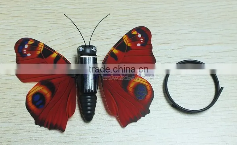 Inner Motor Drive Keep Butterfly Fan Color Wing Flying Best Solar Insect Beast Toys