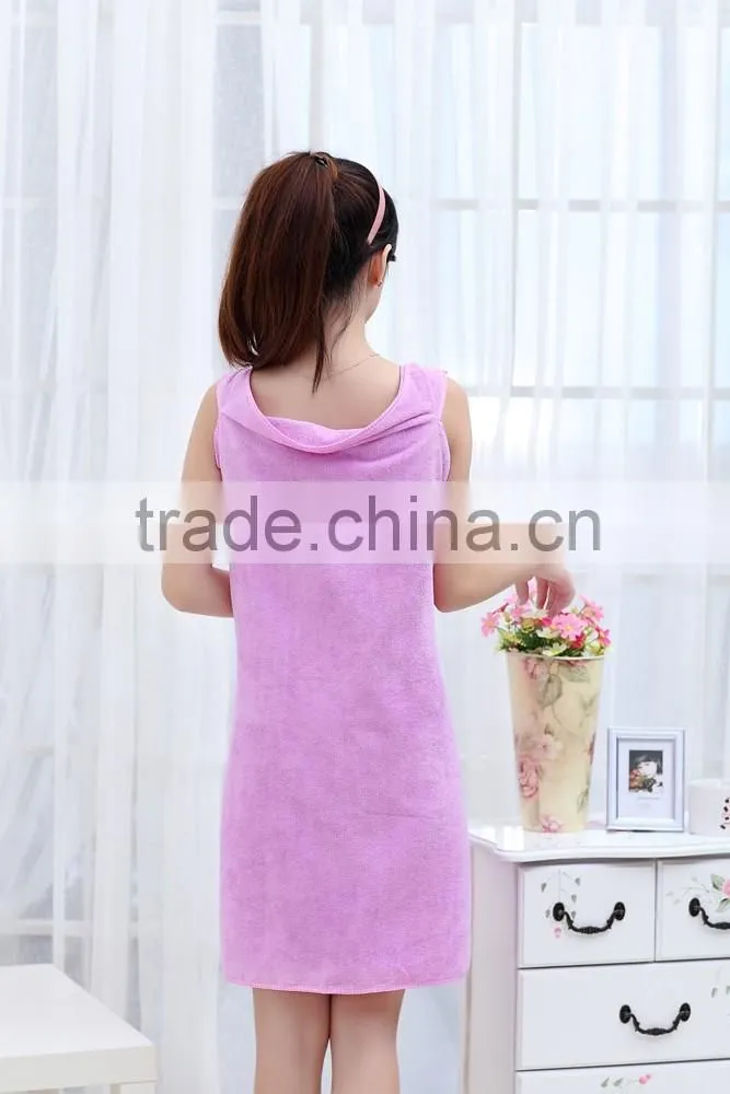 Custom Microfiber Ladies Bath Towel Dress