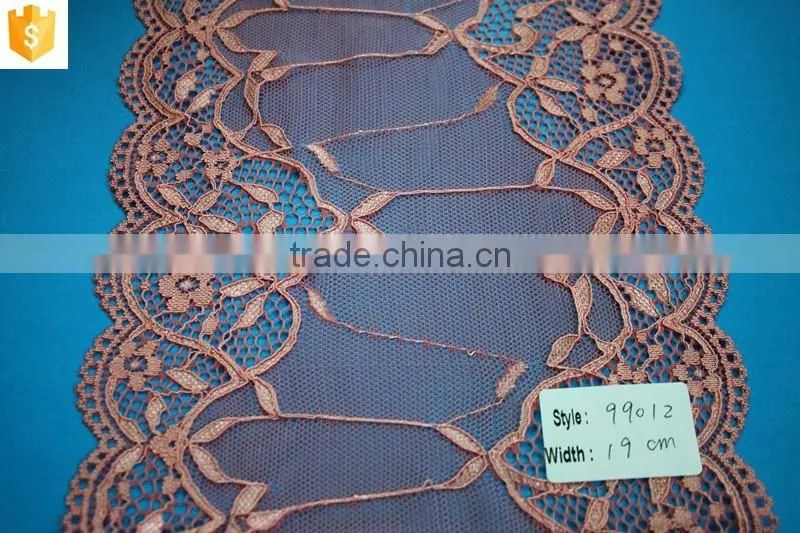2016 guipure eyelash lace fabric for dress,cheap trimming embroidered lace fabric
