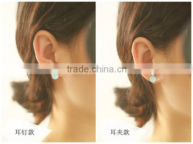 Summer fashion Earring Round Drop Earrings Light blue Fashion Earring