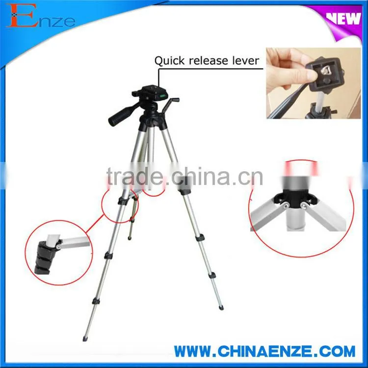 Aluminum lightweight flexible compact camera tripod stand for dslr