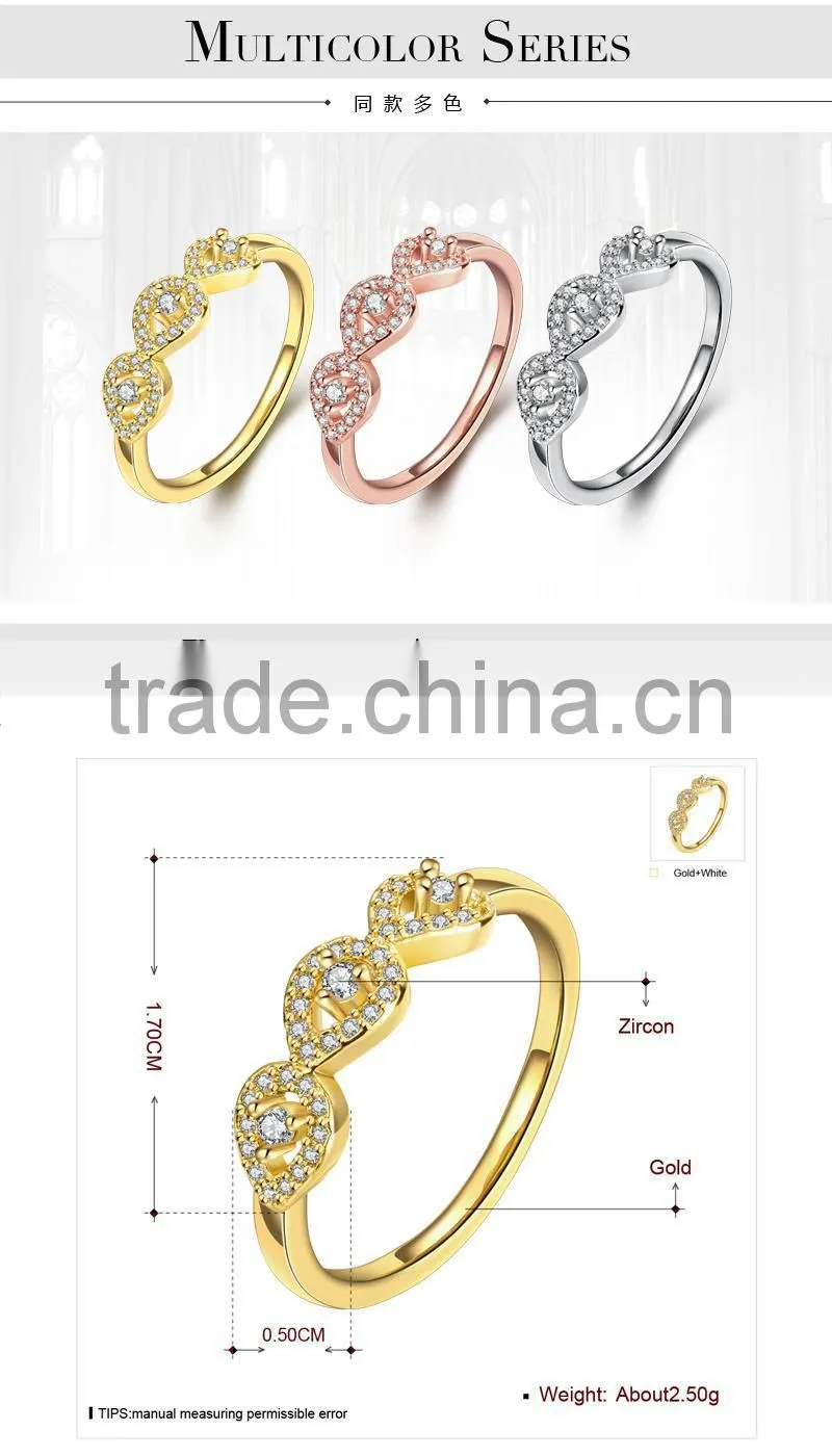 factory wholesell direct new simple designs gold ring for women ladies
