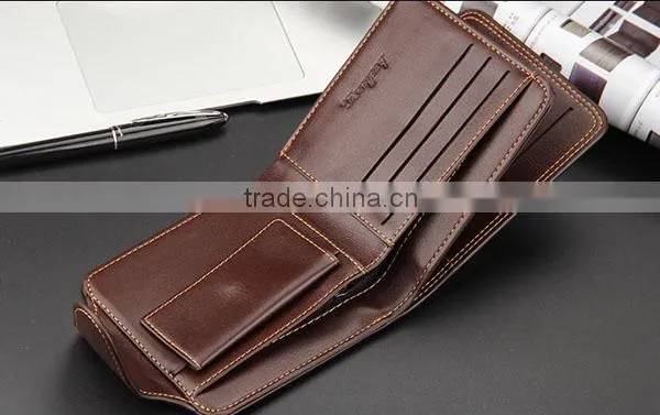 Baellerry New Fine PU Leather pu leather men's wallet with coin bag