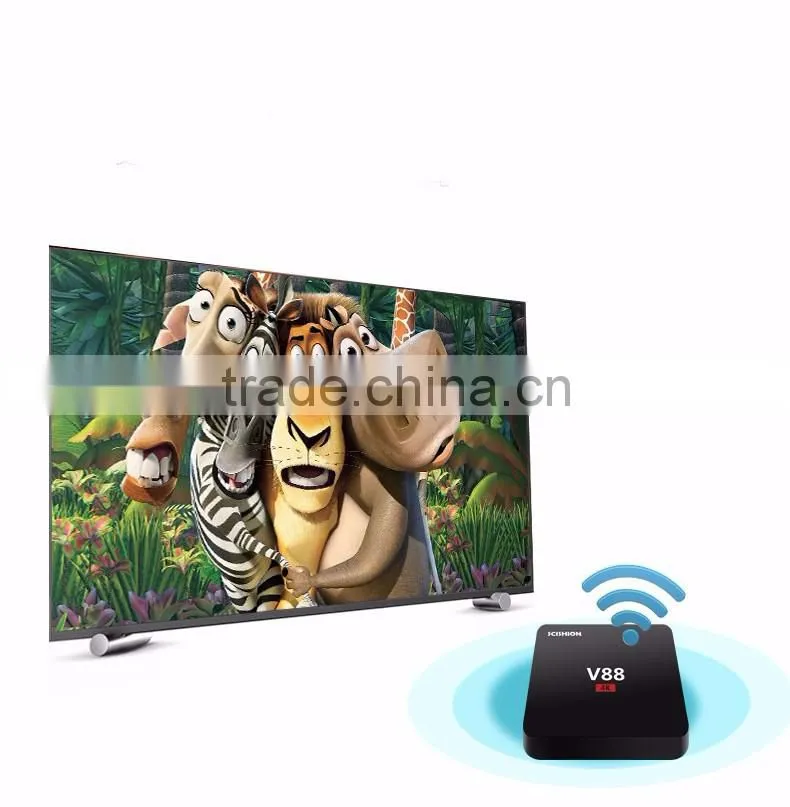 Vensmile rk3229 V88 Quad Core Android 5.1 Smart TV Box Fully Loaded Kodi IPTV Media Player 1G/8G install free play store app