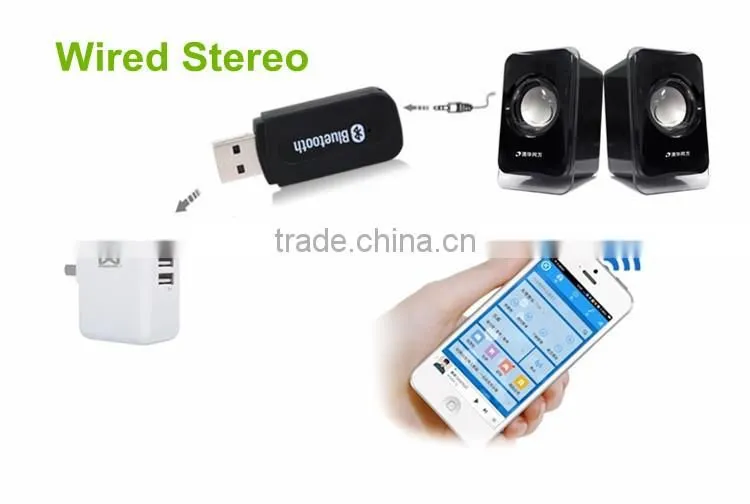 Car USB Bluetooth V2.1 Stereo Audio Music Bluetooth Speaker Receiver Adapter for car stereo