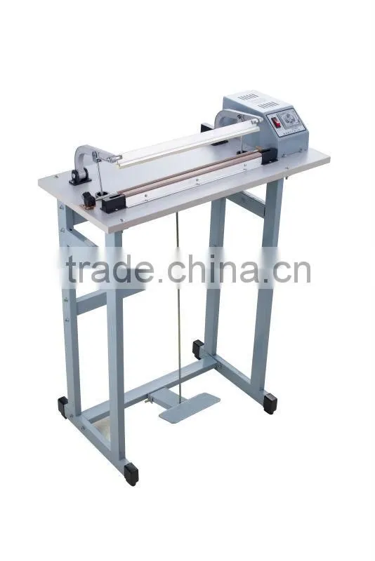 2015 new heat selling professional plastic simple foot hot isostaic press sealing machine with cutter