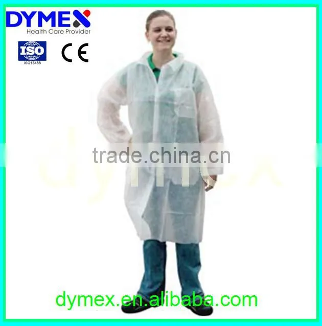 Disposable non woven fabric sterile medical supplies PP lab coat