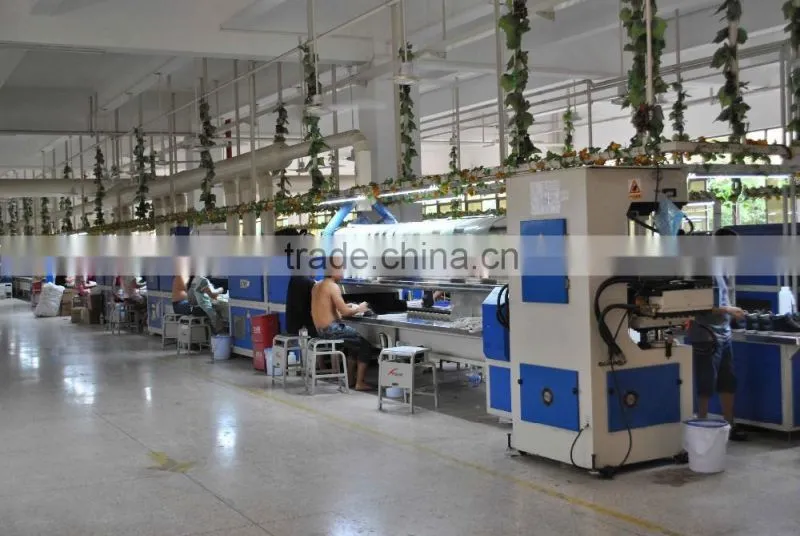 shoe upper making machine packing up conveyor shoes machine