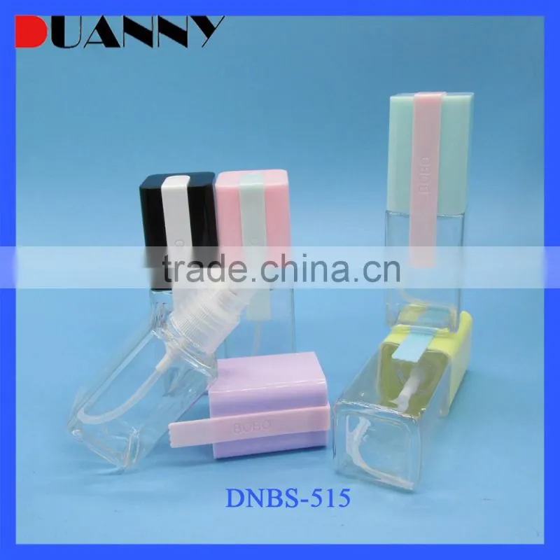 Square Cosmetic PET Spray Bottle Packaging,Square Cosmetic Spray Bottle