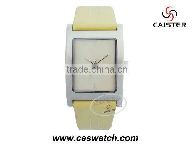 Brief & elegant purple leather women watch in 2012 hot selling