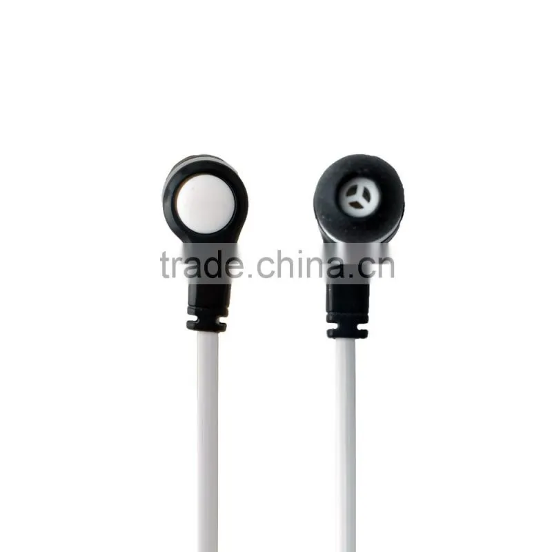Newest design print logo Domed logo earphone with OEM brand for promotion