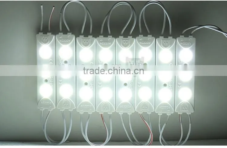 Super brightness driver LED module 1.5W Waterproof IP67 3 chips 5730 led smd module for signboard lighting decoration