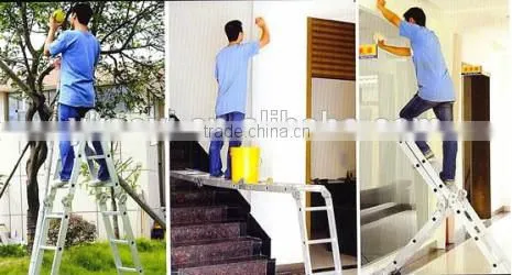 Industrail or domestic aluminium retractable aluminium rust-proof ladder ladder AY-403 with en131