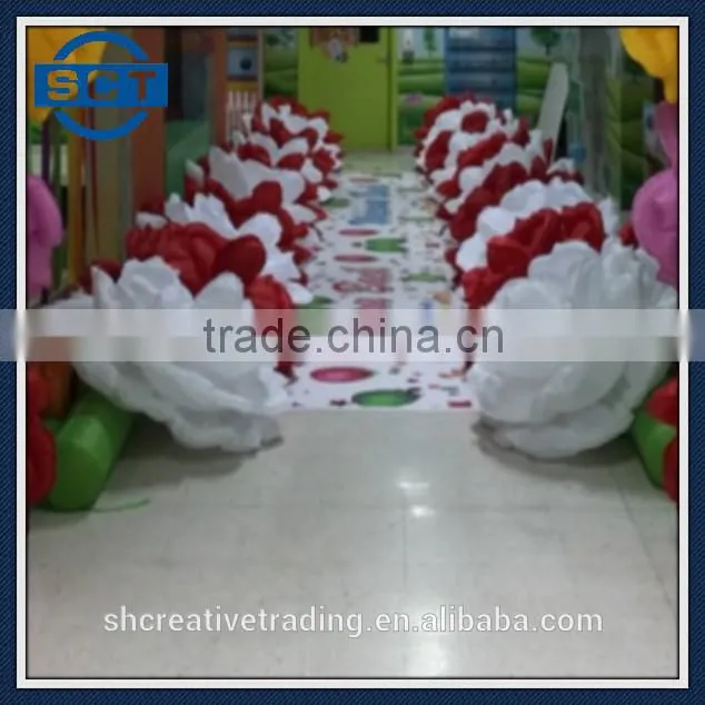 Inflatable Rose Flower for Wedding Aisle Decorations