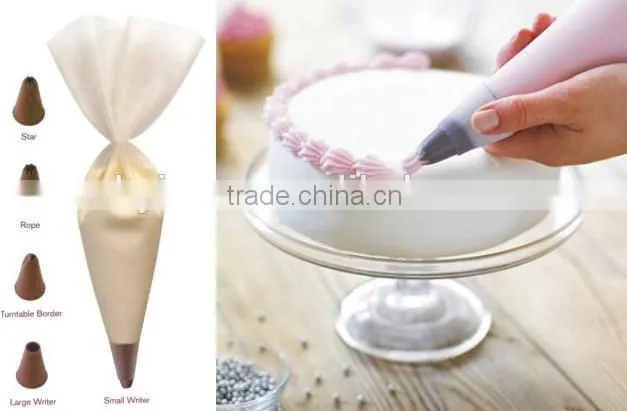 DIY Cake Silicone Piping Bag Set Decorating Set Kit Bakeware Cookware Set