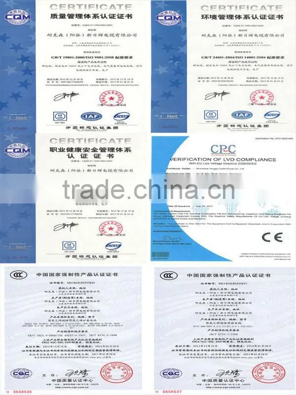 99.99% purity copper conductor electrical cables from china