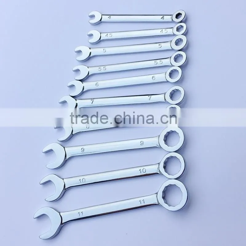 Mini Open End Spanner Wrench Set 7pc 3-5.5mm Flat Offset