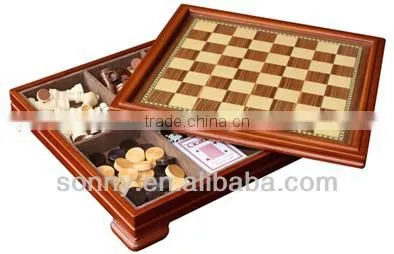 Quality wooden magnetic game set in box