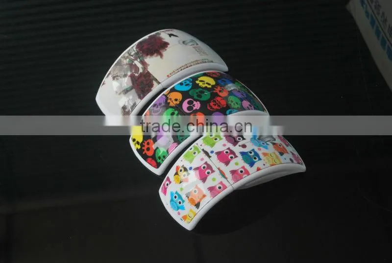 2.4G foldable wirelss arc mouse