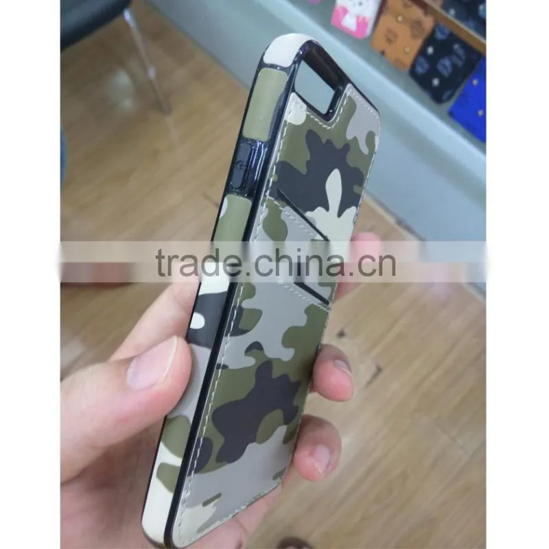 Hybrid PU Leather TPU Mobile Phone Case For Apple Iphone 6 6s Plus