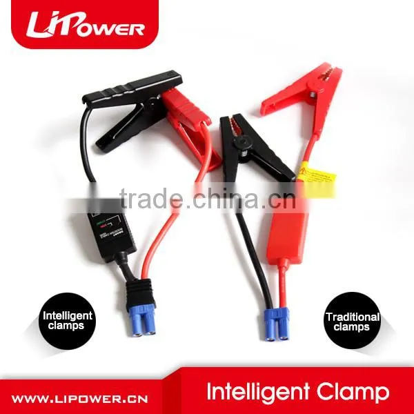 600A peak current universal 12V car battery jump starter smart booster cable