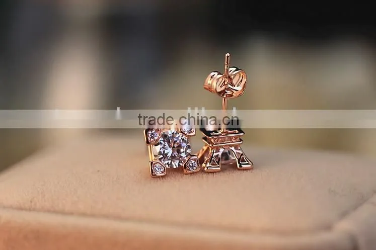 JINSE Eiffel Tower Shaped Stud Earrings