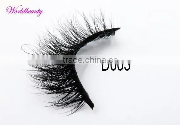 real mink false eyelash with private label volume 3D mink lashes