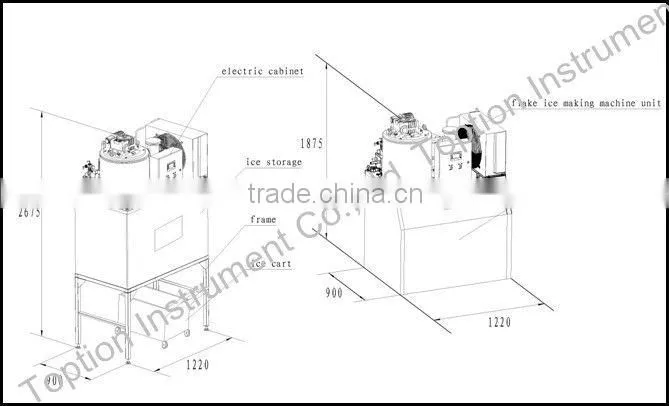 Commercial Flake snow Ice Machine for sale