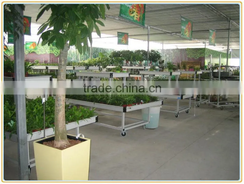 three floors/layers of show bench, show tables, metal display platform