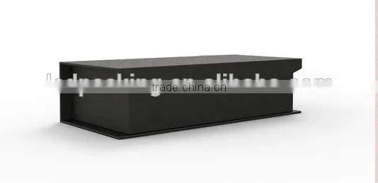 Custom logo designed upscale gift box,black paperboard packing box for gift