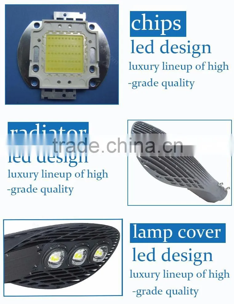 High lumen bridgelux IP67 waterproof 60w ip65 led street light 240w