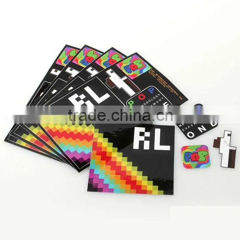Quality Authentic Matt Lamination custom metal logo label vinyl sticker custom die cut sign stickers ---DH20509