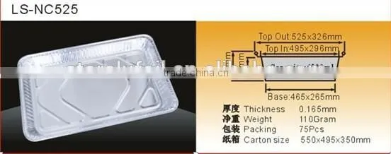 rectangle tray for turkey with lid
