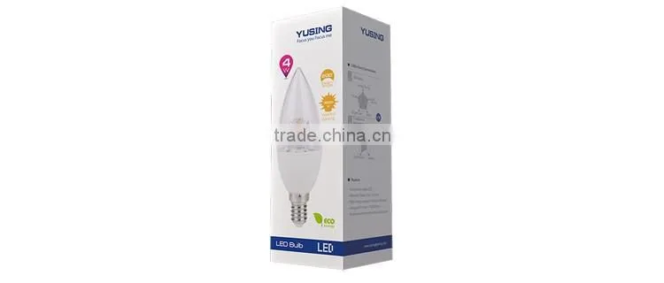 Hot Selling Pure White E14 LED Candle Bulb 3W LED Bulb Parts