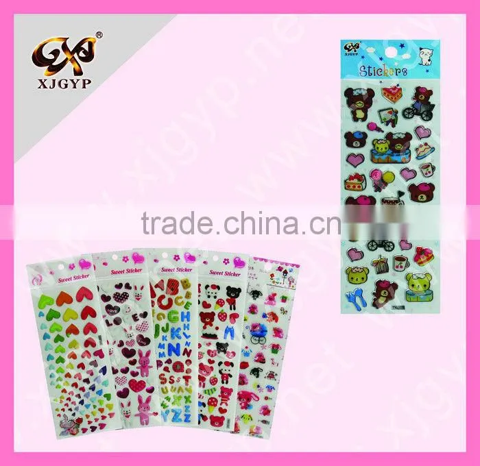 Various Decorative custom 3D self-adhesive crystal epoxy sticker (EPOXY8317)