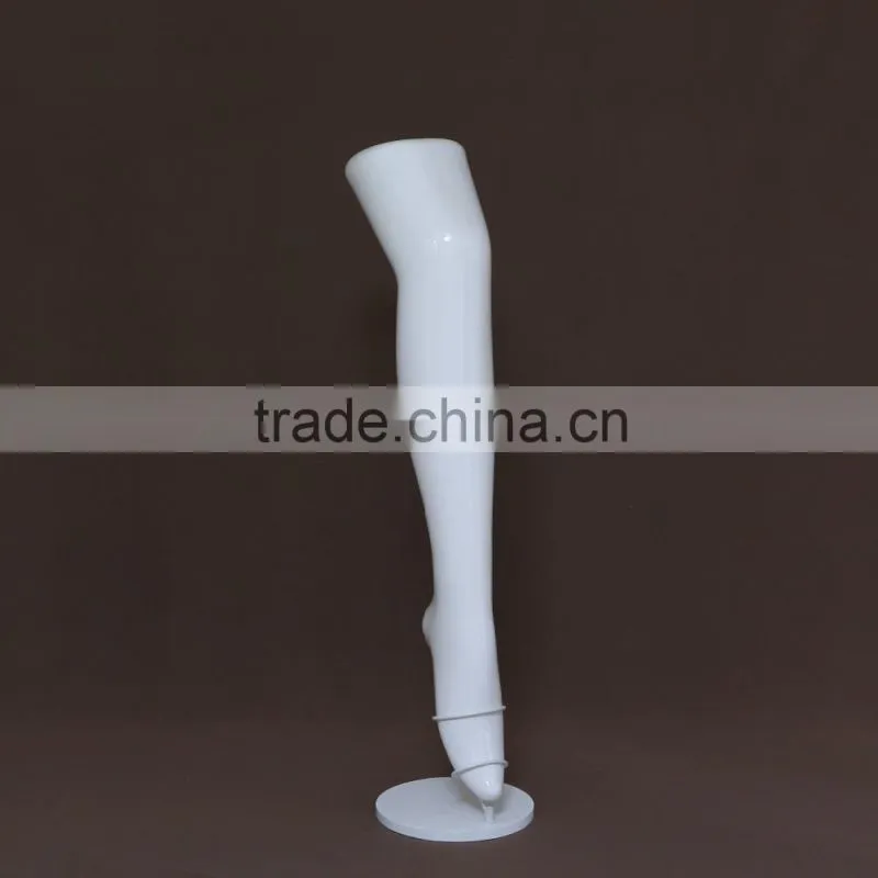 Plastic tiptoed female feet/legs mannequin torso leg for socks display