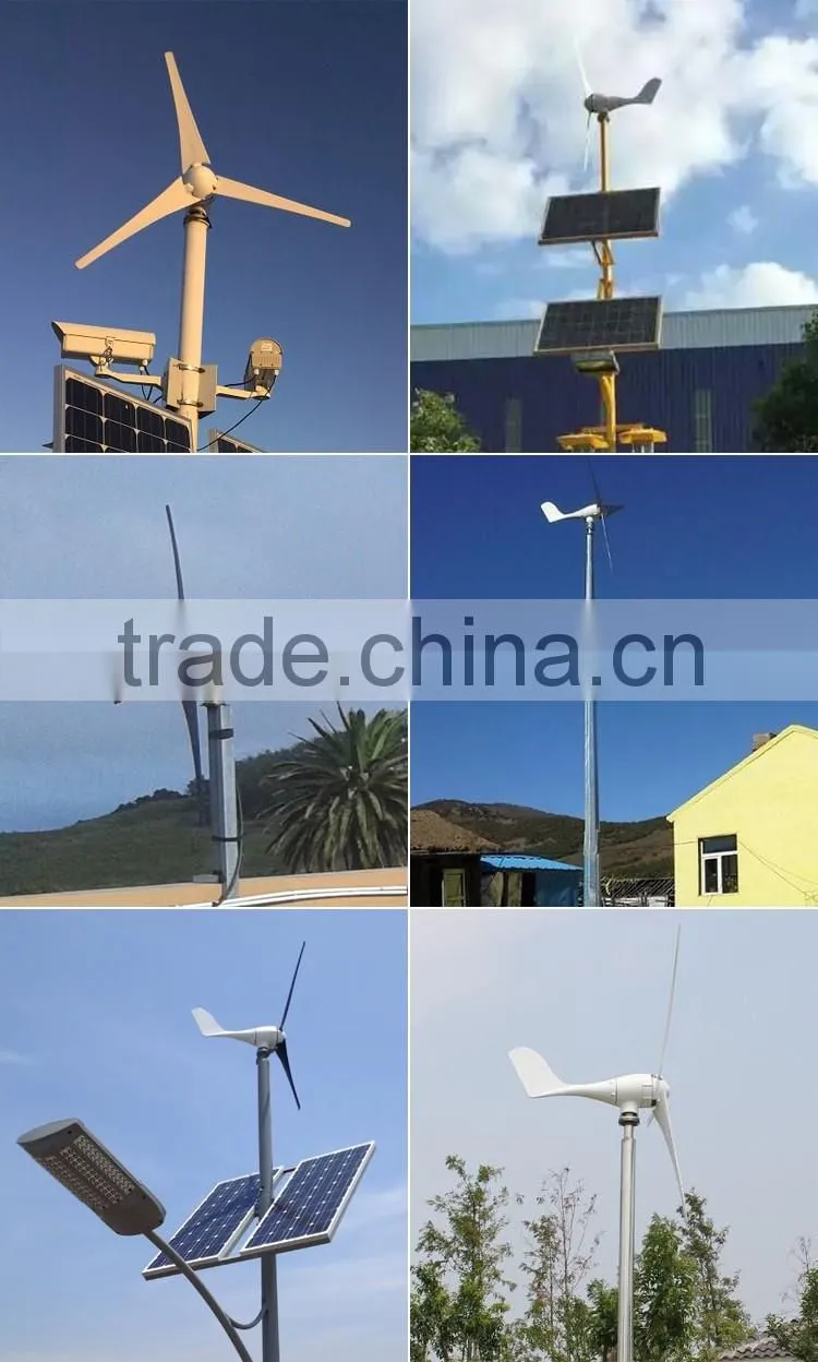 500w 12v 24v 48v small wind mill for home